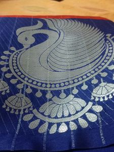 Saree Beautiful Design With Three Colours