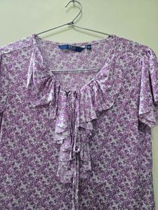 Purple Casual Top