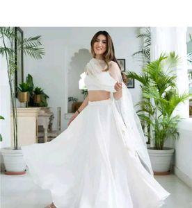 Elegant White Lehenga Choli