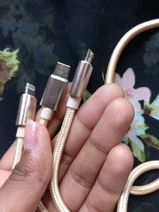 3 IN 1 CABLE WIRE FOR FAST CHARGING