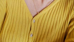 Warm Sunshine Yellow Knit Top......winter perfect.