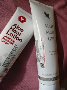 Forever Aloe Heat Lotion + MSM Gel