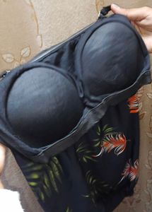 Tropical Print Tie-Up Top