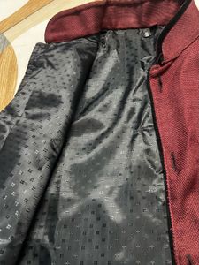 Maroon Ethnic Jacket , Size : M
