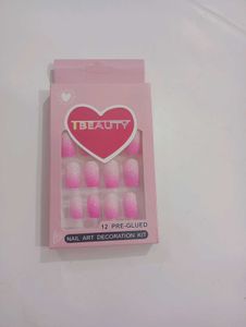 TBeauty Pink Ombre Press-On Nails