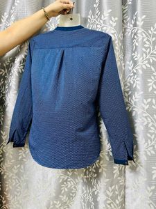 Blue Long Sleeve Top Branded