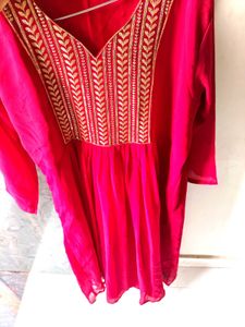 Elegant Red Kurta