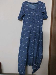 Grey Fish Print Dress