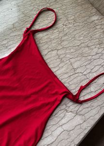 Red Bodycon Maxi Dress