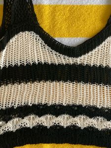 Striped Crochet Top