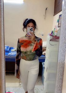 Tie-Dye Long Sleeve Top