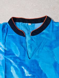 Blue Tie-Dye Kurta