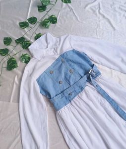 Denim Corset Style Dress