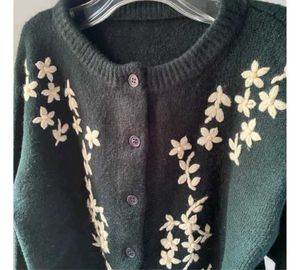 Floral Embroidered Cardigan