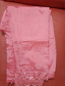 Pink Embroidered Leggings