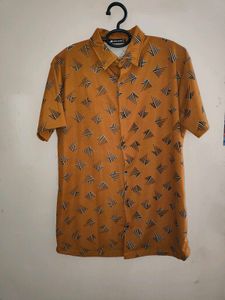 Patterned Mustard Shirt