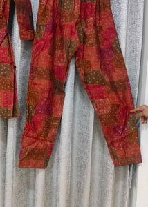 Beautiful Floral Print Cord-set For Women