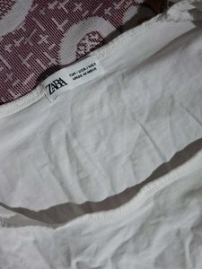 White Simple Zara Top
