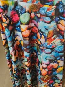 Abstract Print Sleeveless Dress
