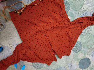 Cute Polka Dot Top For 4-6 years girl full sleeve