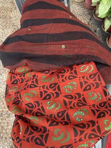 Black N Brown Saree