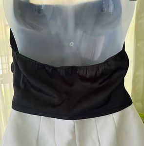 Black Chain Halter Top