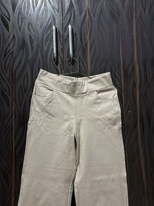 Wide Leg Beige Pants