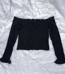 Off Shoulder Full Sleeves Top