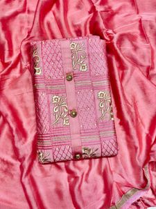 Pink Embroidered Kurta Set