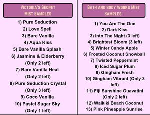 Bare Vanilla Splash 10ml Decants Victoria&#39;s Secret