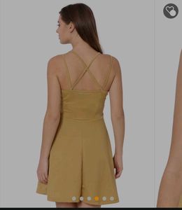 Biege Color Party Wear Ginger Dress