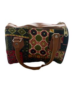 Patchwork Handbag with Handles