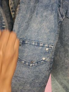 Denim Jacket with Studs