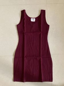 Burgundy Bodycon Dress