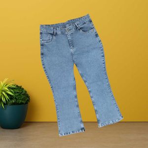 women blue Bootcut Denim Jeans size 36 (O-70)