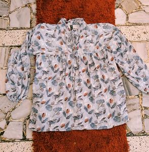 Imported Chiffon Floral Print Top