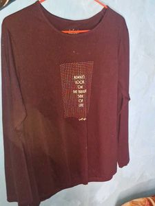 Graphic Print Long Sleeve Top