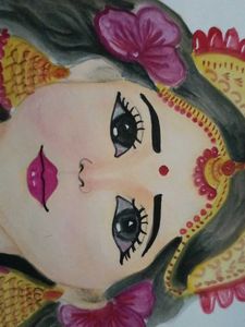 Cute Laxmi Maa Drawing