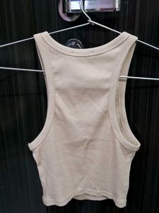 Zara Basic Tank Top beige Size S