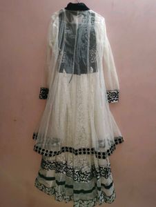 A Beautiful White Ethinic Gown