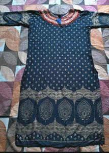 Elegant Navy Blue Kurta