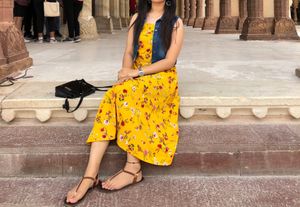 Mustard Midi Dress