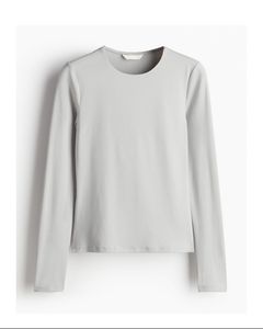 Grey Fitted Top