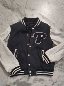 Bomber Jacket Leather Sleeves