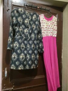 Women Maxi And Skater Dresss Combo