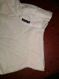 White Eyelet Mini Skirt