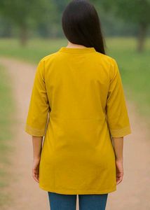 Yellow Elephant Print Tunic