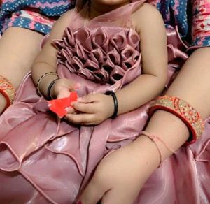 Pink Ruffled Party Dress