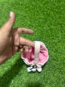 Pink Bunny Plush Mini Bag