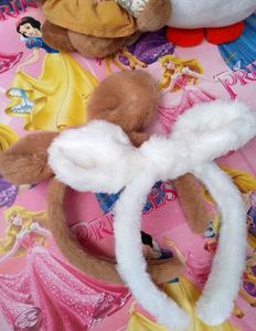 🆕2 Fur Mickey Detachable Headband
